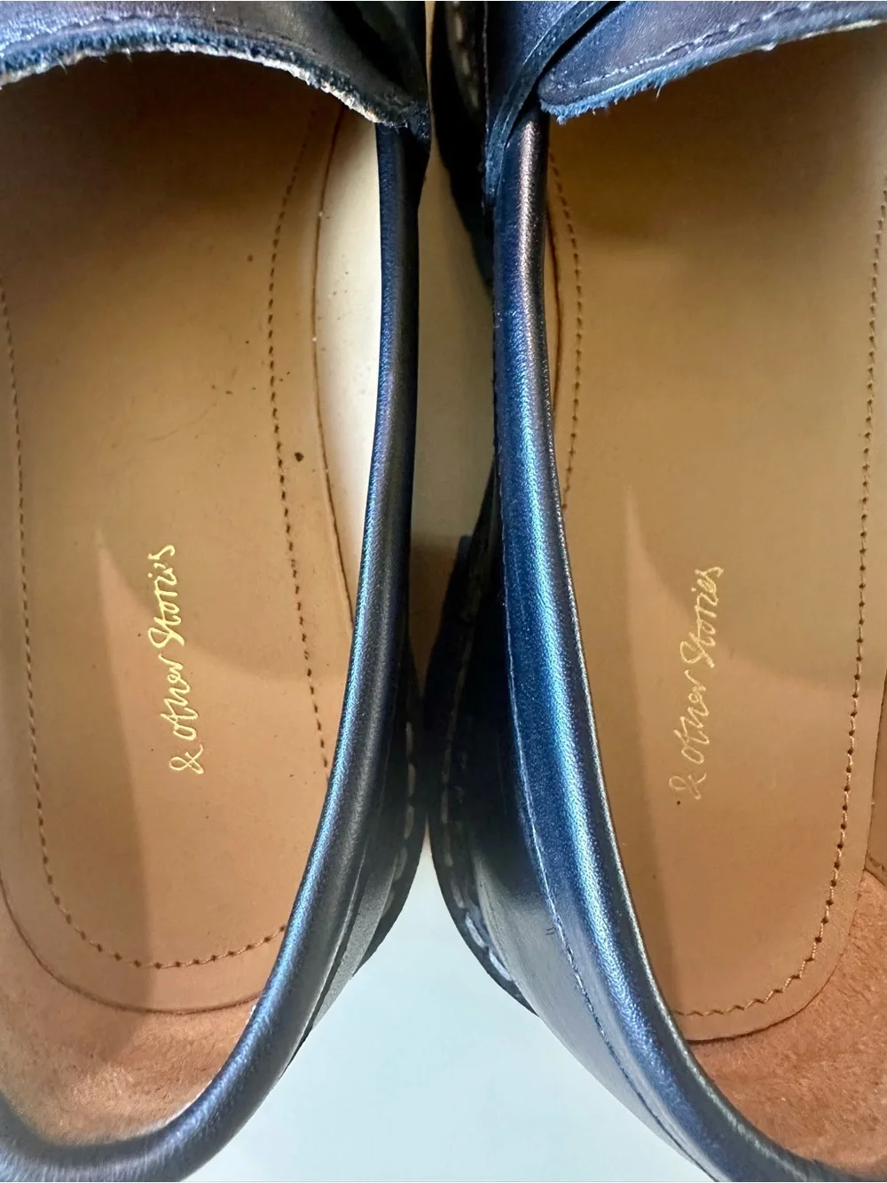 & Other Stories Black platform Oxford Portugal log sole